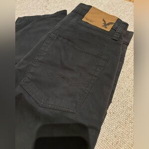 American Eagle Outfitters Straight Leg Slate Gray Pants